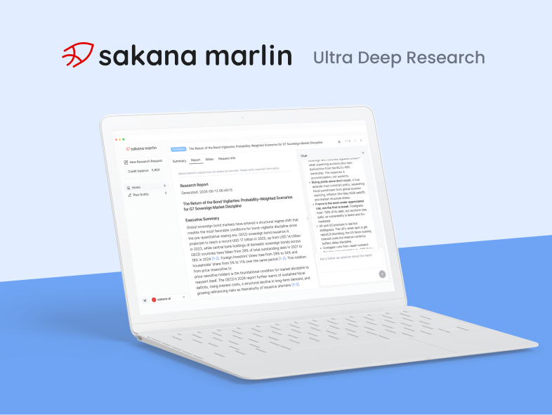 Sakana Marlin — Ultra Deep Research